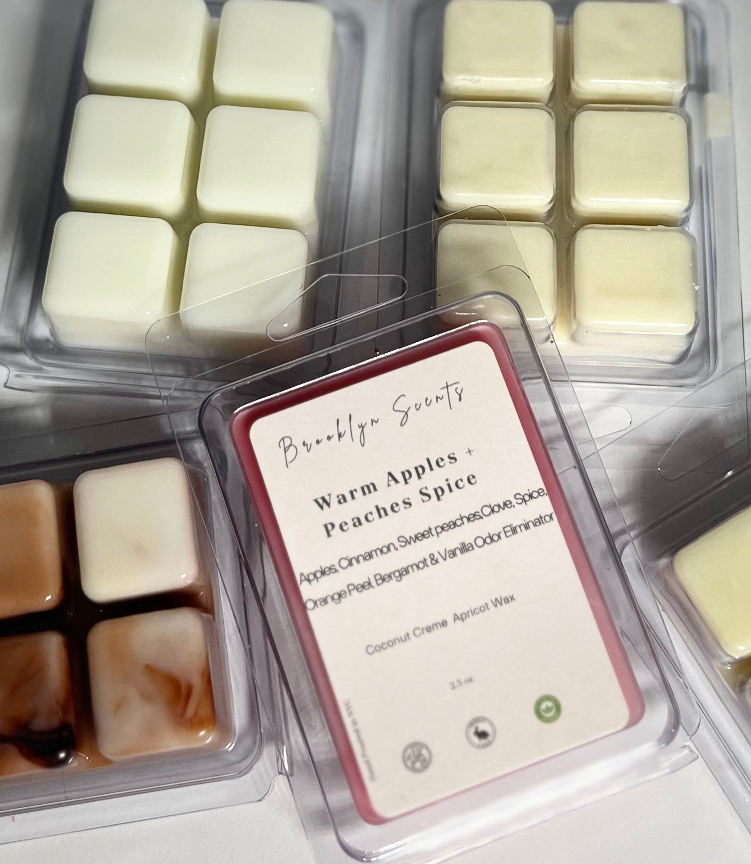 Warm Apples and peaches wax melt